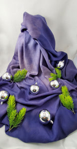 Merino wool shawls in purple (limited edition)