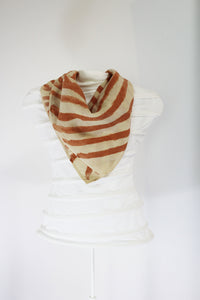 Organic Cotton hand painted earth pigment scarf